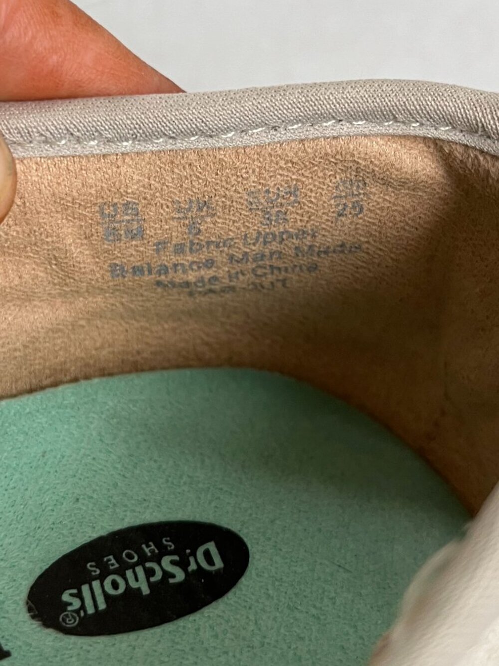Dr. Scholl's Sz 8 Beige Slip On Far Out Oyster Espadrille Loafers Micro Suede Sh - Picture 6 of 8